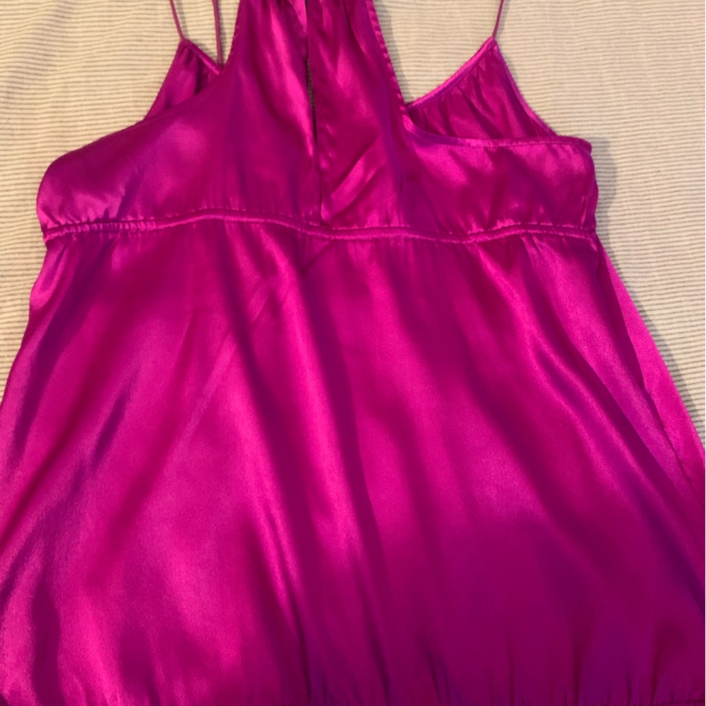 Fuchsia String Tank Top - Picture 6 of 9
